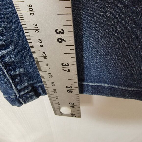 Decree Womens Jeans Size 17Junior Blue Denim Whiskered Skinny Low Rise - Picture 4 of 12